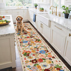 Blush Floral Hallway Runner Rug - Image 5
