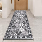 HEBE Hallway Runner Rug 2'x6', Washable Non Slip Kitchen Rug Runner | Soft Boho - Image 8