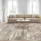 LOONGRUG 12x18 Area Rug Washable Large Neutral Modern Living Room Rugs | - Image 5