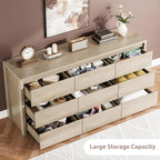 GarveeHome 9 Drawer Dresser for Bedroom, Wide Modern Chest of Drawers, Large - Image 4