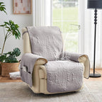 Purple Quilted Recliner Covers, Waterproof Recliner Chair Covers, Lazy Boy - Image 2