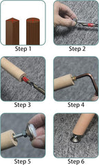 HUAYY Furniture Levelers Swivel Feet, Angle Height Adjustable, Heavy Duty - Image 3