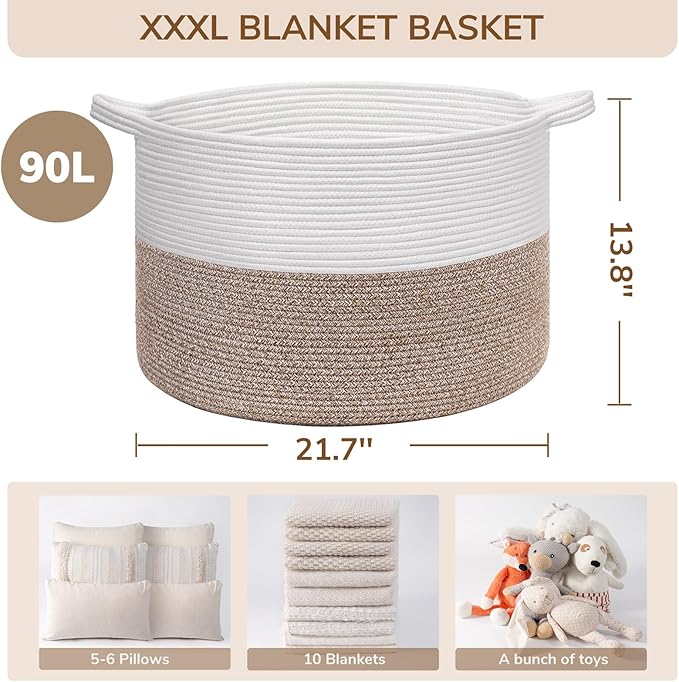 INDRESSME XXXLarge Blanket Basket - Image 7