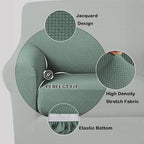Turquoize 2 Piece Chair Covers Chair Slipcovers - Image 3