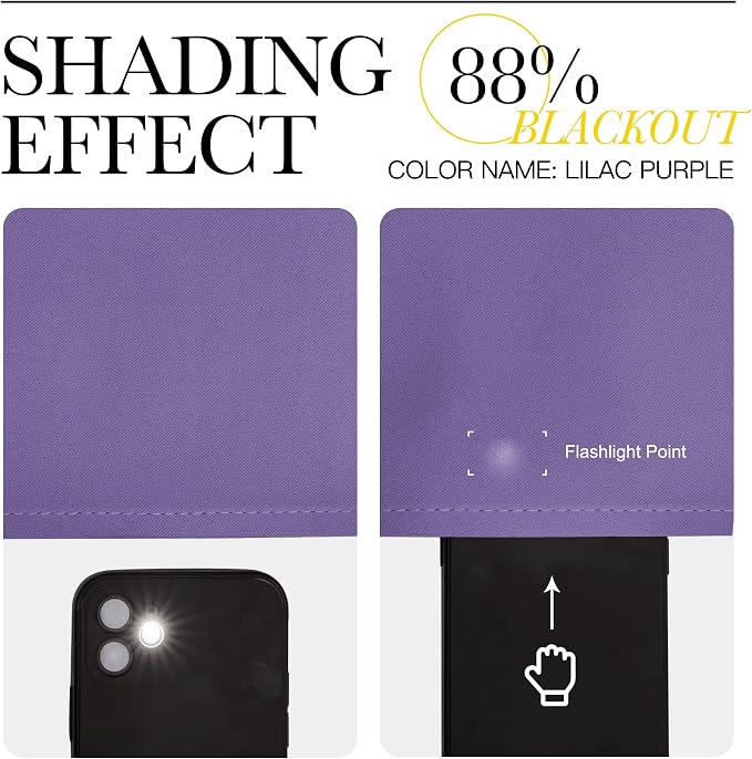 NICETOWN Lilac Purple Blackout Curtains - Image 5