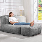 Hobestluk Bean Bag Chair Big Bean Bag Lounger - Image 3