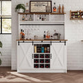 4ever2buy Farmhouse Coffee Bar Cabinet by 4ever2buy