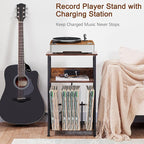 AMHANCIBLE Record Player Stand - Image 2