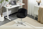 VINGLI Cute Small Swivel Desk Chair Comfy no Wheels, Ergonomic Low-Back Lumbar - Image 2