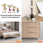 Headboard Stoppers, 1.6-2.6 inches Bed Wall Stopper, Adjustable Bed Frame - Image 6
