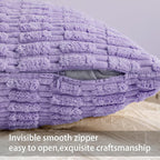 Aegero Pack of 2 Corduroy Decorative Throw Pillow Covers 18x18 Inch - Image 3