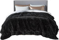 Bedsure GentleSoft Fluffy Black Blankets Queen Size by Unknown