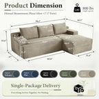 96" Sectional Couches for Living Room Cloud Couch Sofa - Image 2