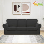 Easy-Going 7 Pieces Stretch Couch Cover Washable Sofa Cover Set - Image 2