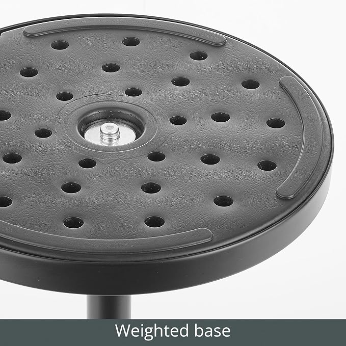 mDesign Glass Top Side/End Drink Table - Image 4