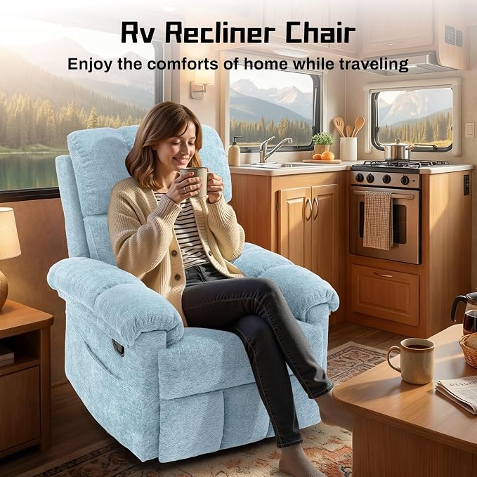 Korser Recliner Chair, Swivel Rocker Recliner Chair - Image 9