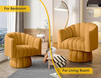 Dewhut Swivel Accent Chair, 360° Swivel Barrel Chair - Image 4