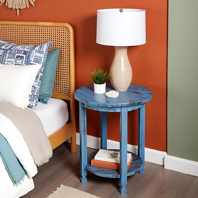Alaterre Furniture Country Cottage Rustic Farmhouse Nightstand – 20-Inch Side - Image 6