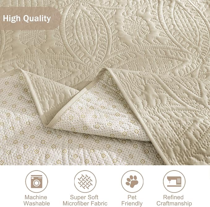 Quilted Grand Sofa Covers Washable, Couch Cover - Image 6