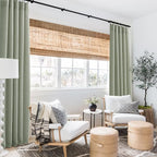 RYB HOME Linen Semi Sheer Curtains 63 inch Length - Image 6