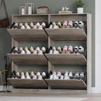 BORNOON Shoe Cabinet with 6 Flip Drawers, Slim Narrow Shoe Storage Cabinet - Image 7