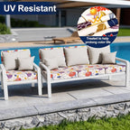 Smiry Waterproof Patio Cushion Covers, Stretch Outdoor Furniture Covers | Couch - Image 3