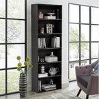 GRUSIGN 71" Tall 6-Tier Bookshelf, Large Open Display Bookcase by GRUSIGN