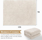 Pauwer 9x12 Area Rugs for Living Room, Modern Non Slip Washable Rug, Soft Fluffy - Image 2