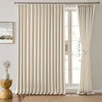 100 Inch Wide Curtains Drapes 95 Inches Long, Pinch Pleated Room Divider by KEQIAOSUOCAI