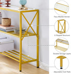 Hoctieon Gold Console Table, 3 Tier Entryway Table - Image 10