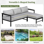 VilroCaz Outdoor L-Shaped Sectional Sofa - Image 6