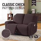 TAOCOCO Recliner Loveseat Slipcover, 6 Pieces Dual Recliner Sofa Covers - Image 2