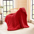 L'AGRATY Chunky Knit Throw Blanket by LAGRATY