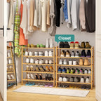viewcare 5-Tier Bamboo Shoe Rack - Image 2