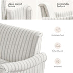 EcoHarbor Living 50.5" Mid-Century Modern Couch, Upholstered Sofa - Image 4