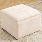 Cube Storage Ottoman, Chenille Ottoman Foot Stools, Ottoman Footstool - Image 7