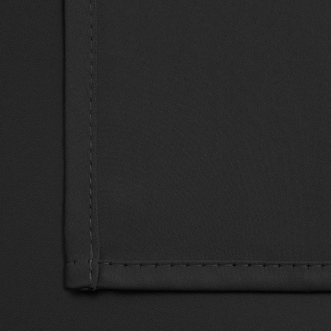Yakamok Room Darkening Curtains 52x45 inch Length Black-Living Room | 2 panels - Image 5