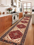 SERISSA 2'6"x14' Washable Non Slip Boho Runner Rug - Image 2