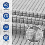 Stretch Oversized Couch Covers for Sofa Slipcover, Soft Jacquard Non-Slip - Image 3