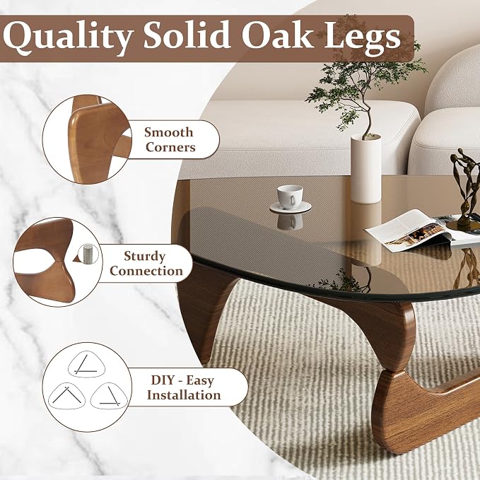 Glass Coffee Table, Triangle Coffee Table - Image 4