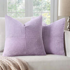 MIULEE Purple Decorative Throw Pillow Covers by MIULEE