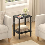 TUTOTAK End Table with Charging Station, Small Side Table, Nightstand Bedside - Image 6