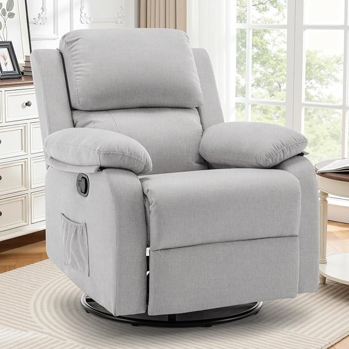Korser Recliner Chair, 360 Swivel Rocker Chair by KORSER
