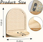 Arched Rattan Wall Shelf - Image 3