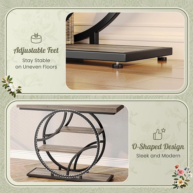 Huuger 41.3 Inch Entryway Table, Modern Console Sofa Table, Accent Table - Image 7