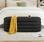 Busaurus Storage Ottoman Bench 49.2 Inch Upholstered Fabric Storage Bench by BUSAURUS