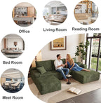 95" Cloud Sectional Couch U-Shaped Chaise - Image 7