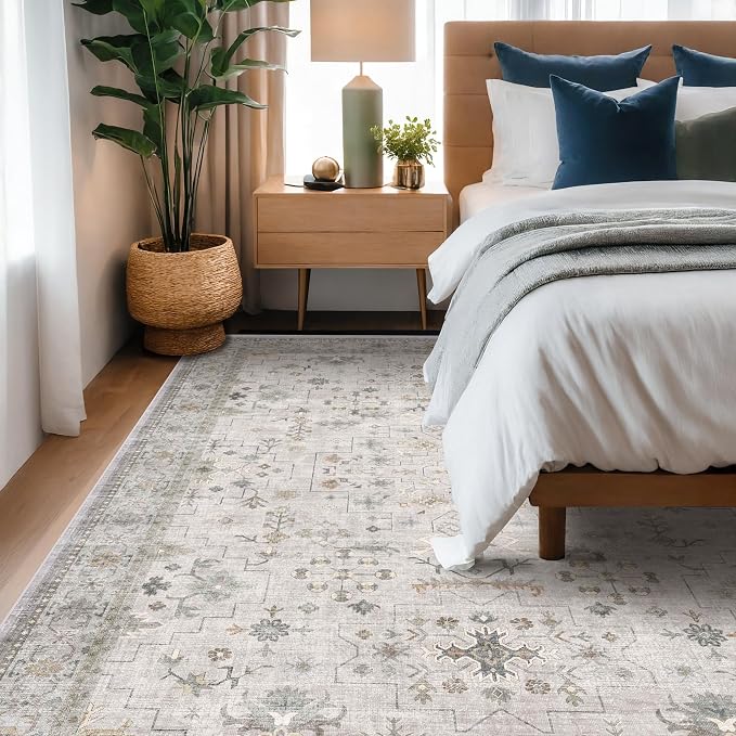 Boho Washable 5x7 Living Room Rug - Image 3