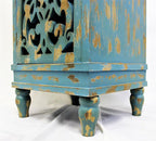 eHemco Distressed Blue Accent End Table - Image 6