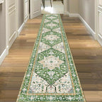 Yamaziot Washable Runner Rug, 2x10 Non-Slip Boho Hallway Kitchen Rug | Stain - Image 8